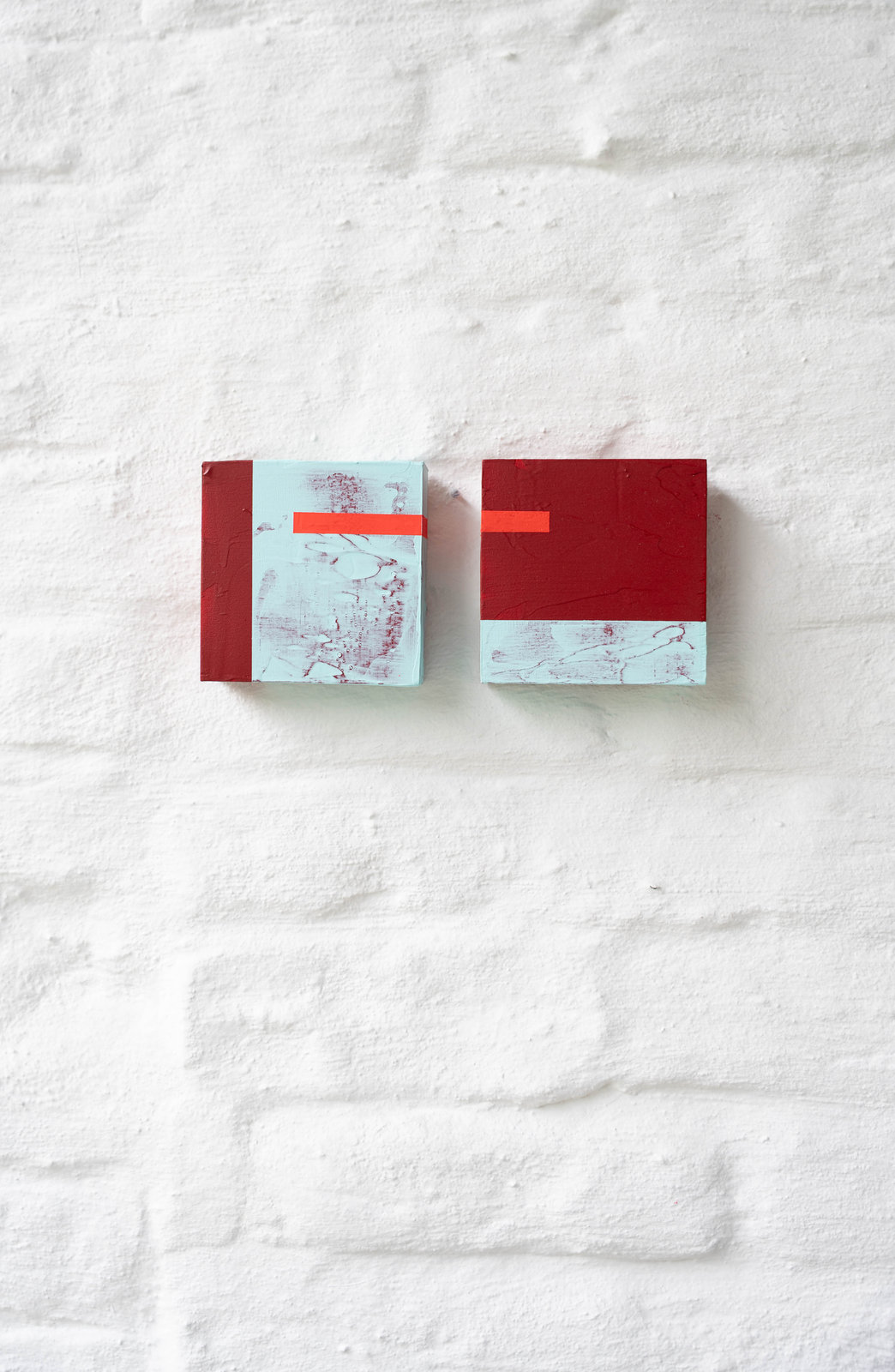 Color Dest. IV collectie, schilderij van Alanis Blondeel, 20x20//15x20//10x10 cm