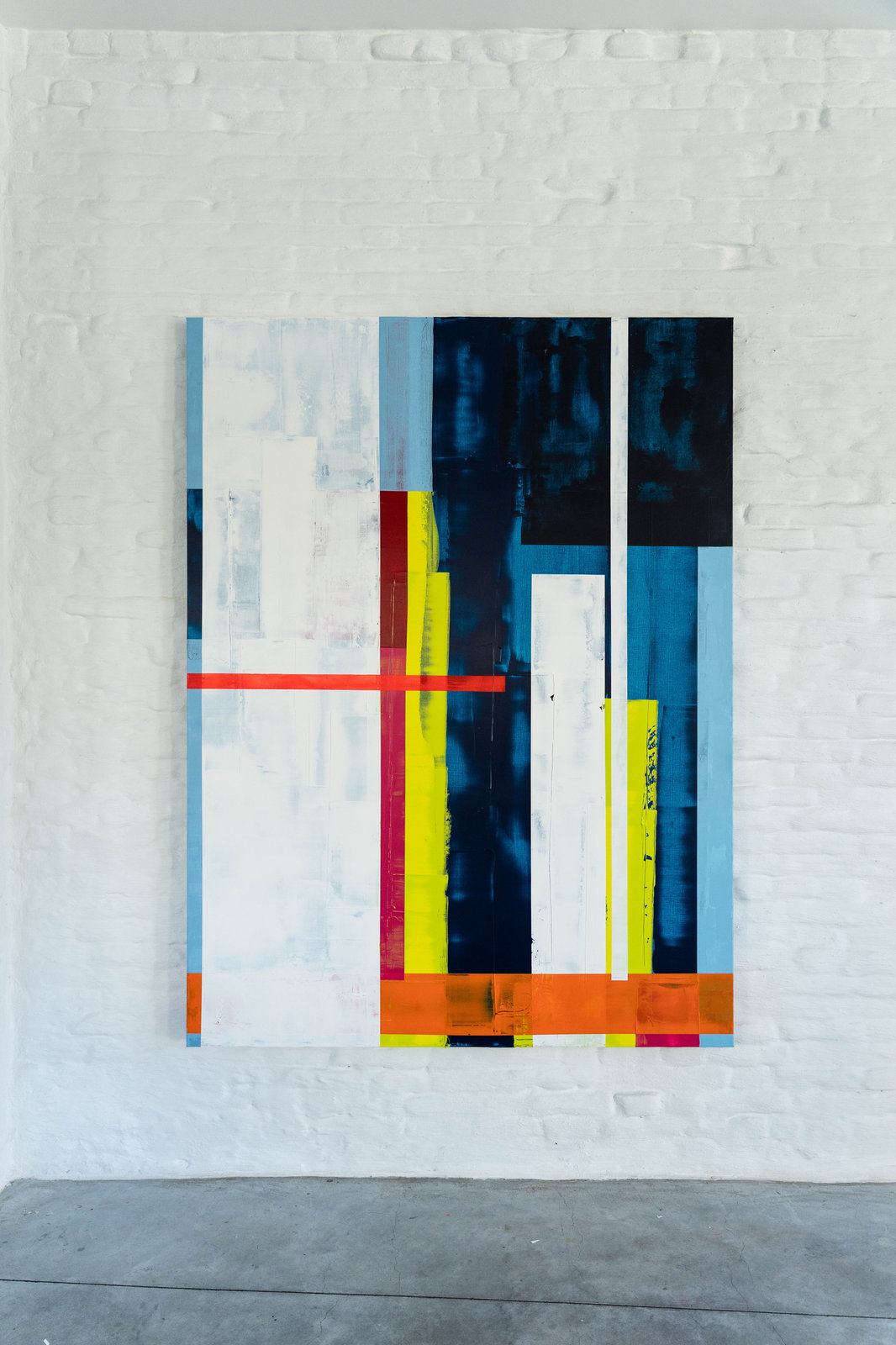 Onder de Lagen XIX, schilderij van Alanis Blondeel, 150 × 200