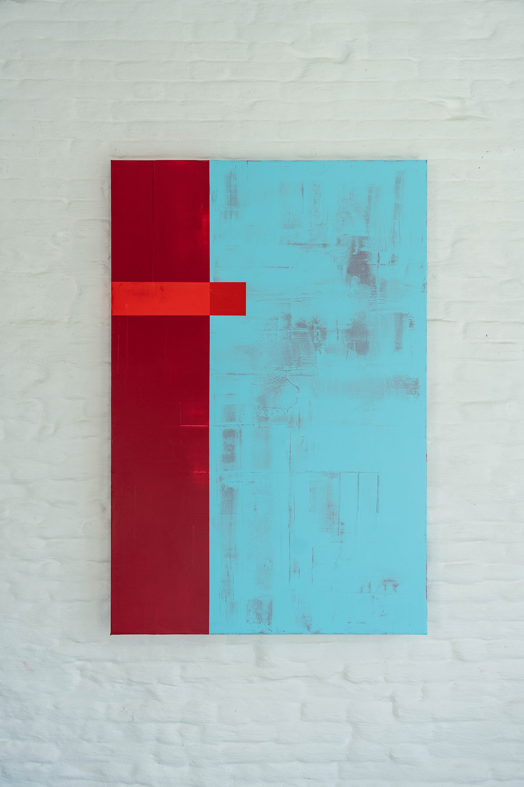 Onder de Lagen XV, schilderij van Alanis Blondeel, 100 × 150