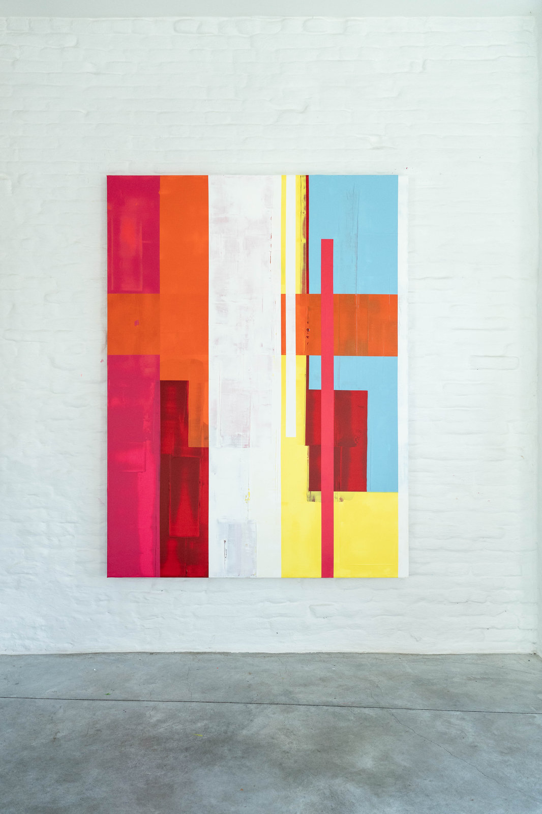 Onder de Lagen XVII, schilderij van Alanis Blondeel, 150 × 200 cm