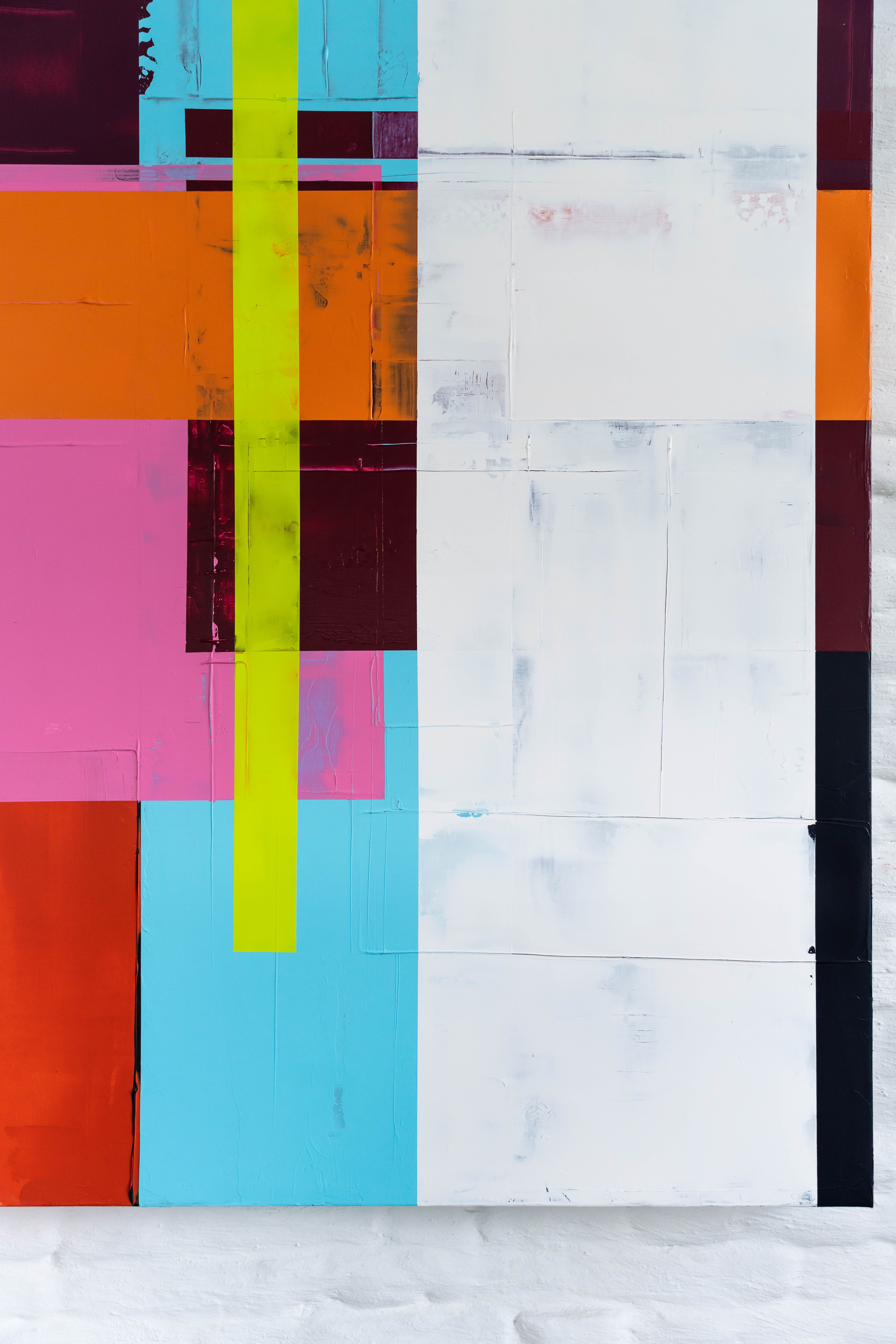 Onder de Lagen XIV, schilderij van Alanis Blondeel, 150 × 200 cm