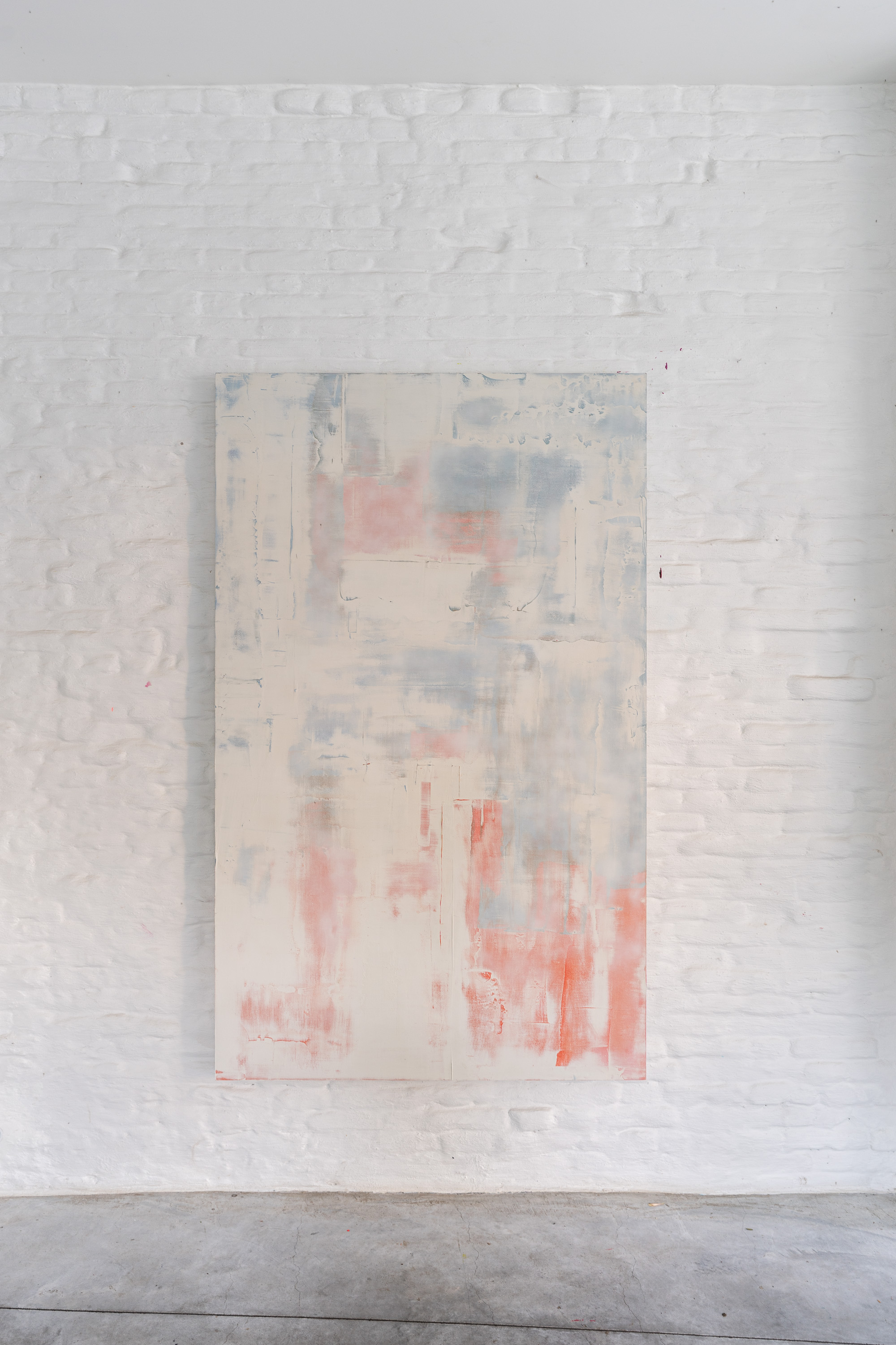 Onder de Lagen VIV, schilderij van Alanis Blondeel, 120 x 240 cm